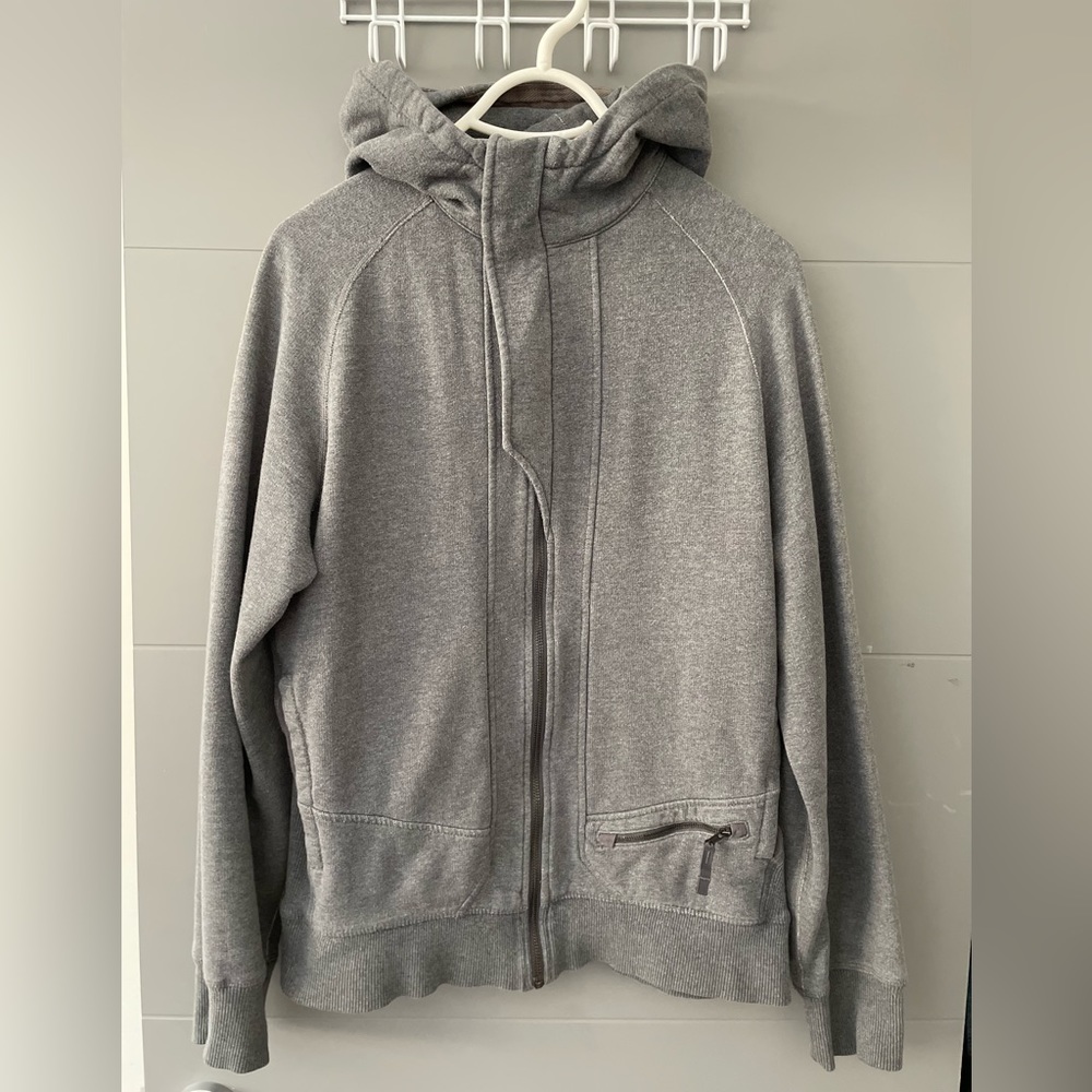 Lulu lemon grey zip up hoodie